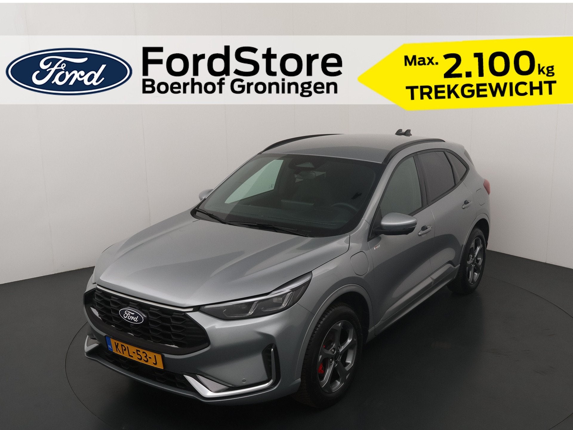 Ford Kuga 2.5 PHEV 243 pk ST-Line X I AGR stoelen | Adapt Cr, Auto's, Ford, 12 maanden, 14 kWh, Gebruikt, Zwart