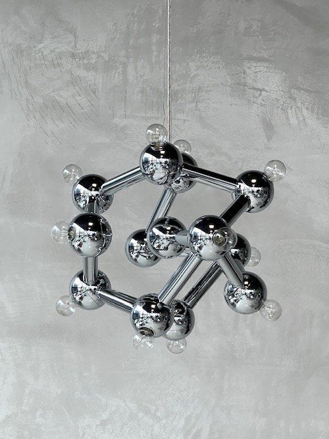 Atomium hanglampen 20x space age design lampen prijs p/stuk, Ophalen, ., E14 (klein), Zo goed als nieuw