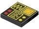 Lego Space Stenen 2x2 Tile met Display en Rood en Gele knop, Lego, Nieuw, Ophalen of Verzenden, Space