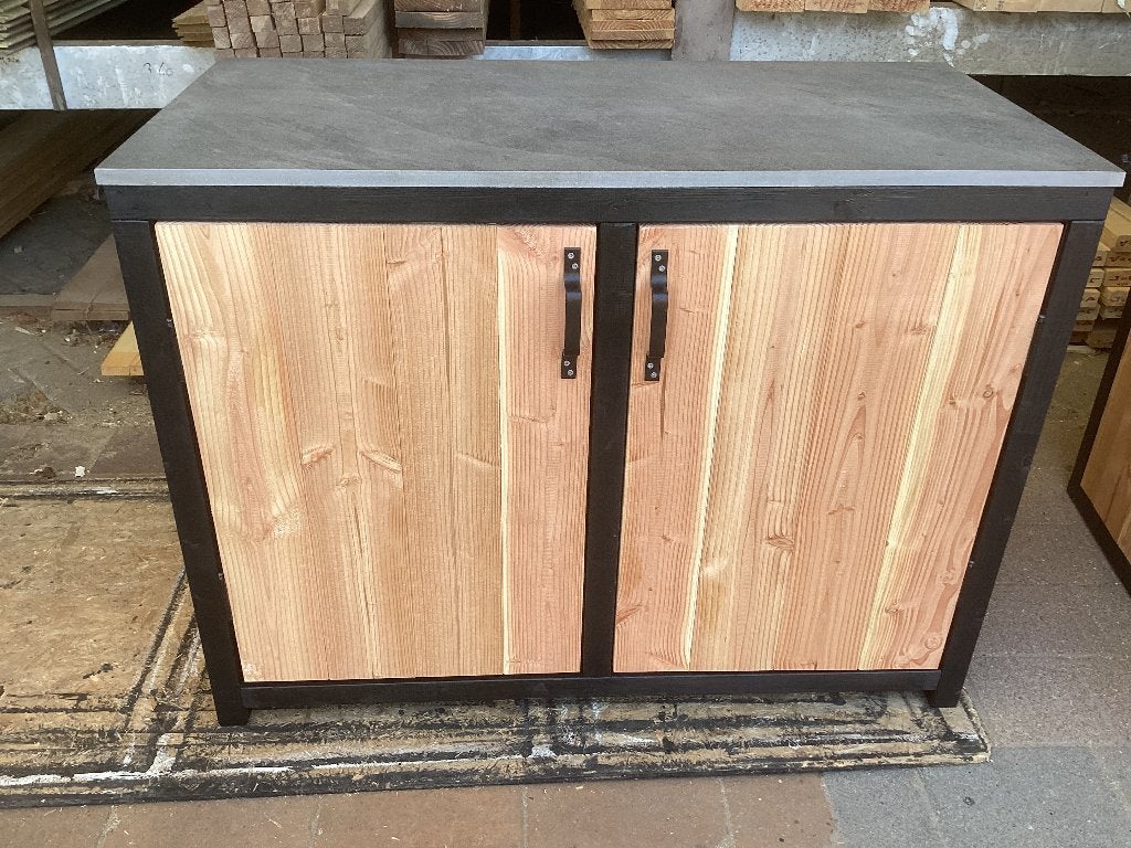 Buitenkast, buitenkeuken van douglas hout en keramisch blad, Ophalen, Nieuw
