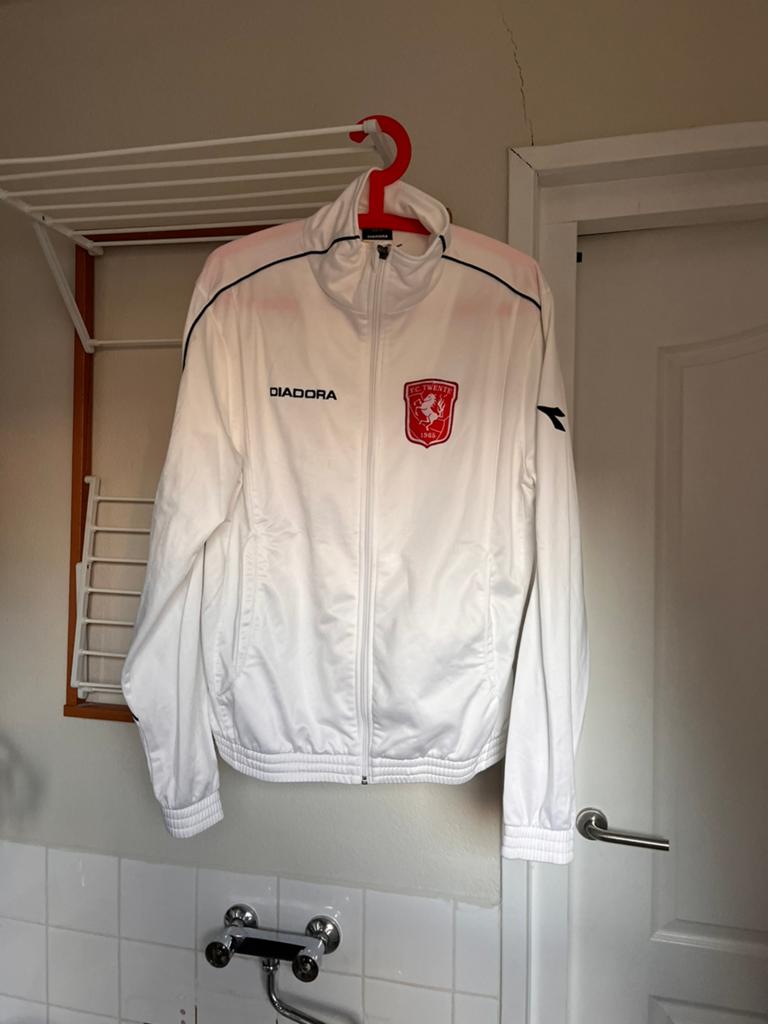 Fc Twente diadora jack, Maat 52/54 (L), Blauw, Ophalen of Verzenden, Zo goed als nieuw