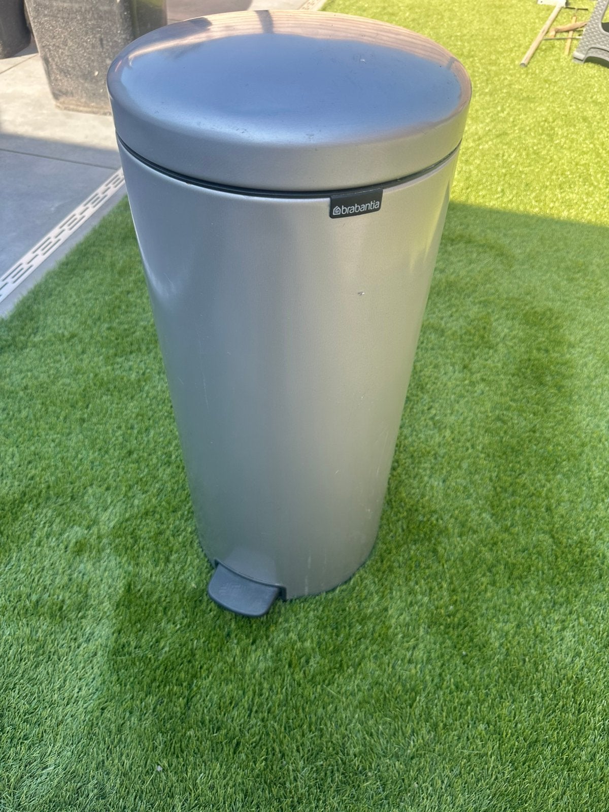 Brabantia prullenbak, 20 tot 30 liter, Ophalen of Verzenden, Zo goed als nieuw, Rvs