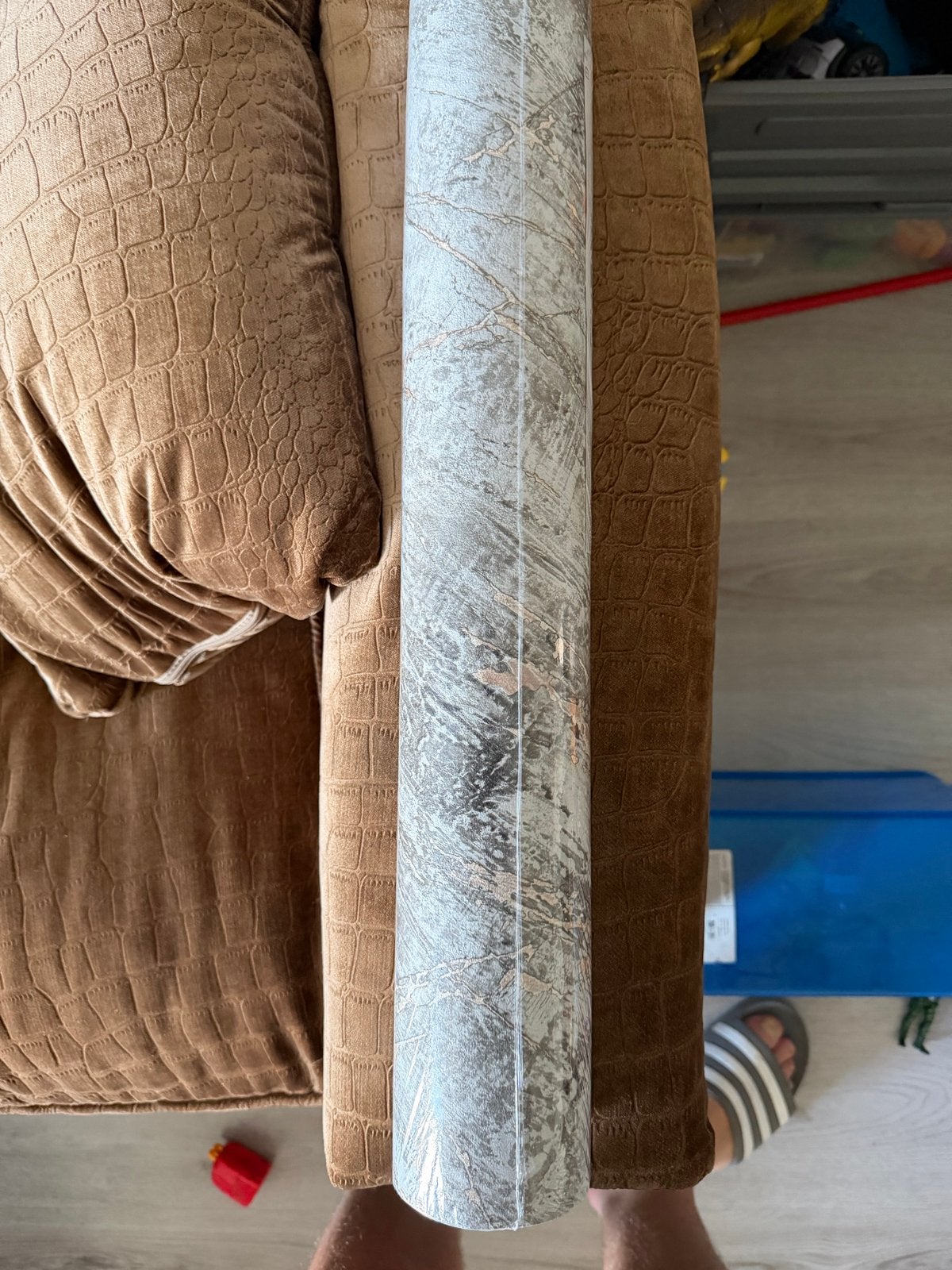 6 rollen Mooi marmerlook behang - Nieuw in verpakking, Materiaallook, Overige merken, Modern, Ophalen of Verzenden