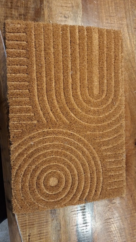 Deurmat naturel reliëfpatroon 40 x 60 cm nieuw, Tuin en Terras, Ophalen, Nieuw, Kokos