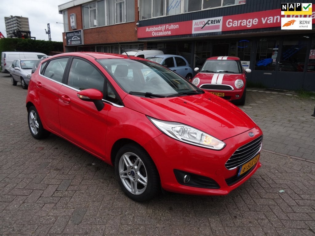 Ford Fiesta 1.0 EcoBoost Titanium Business/Airco/Navi/LMV, Auto's, Ford, Voorwielaandrijving, Euro 5, 101 pk, Start-stop-systeem