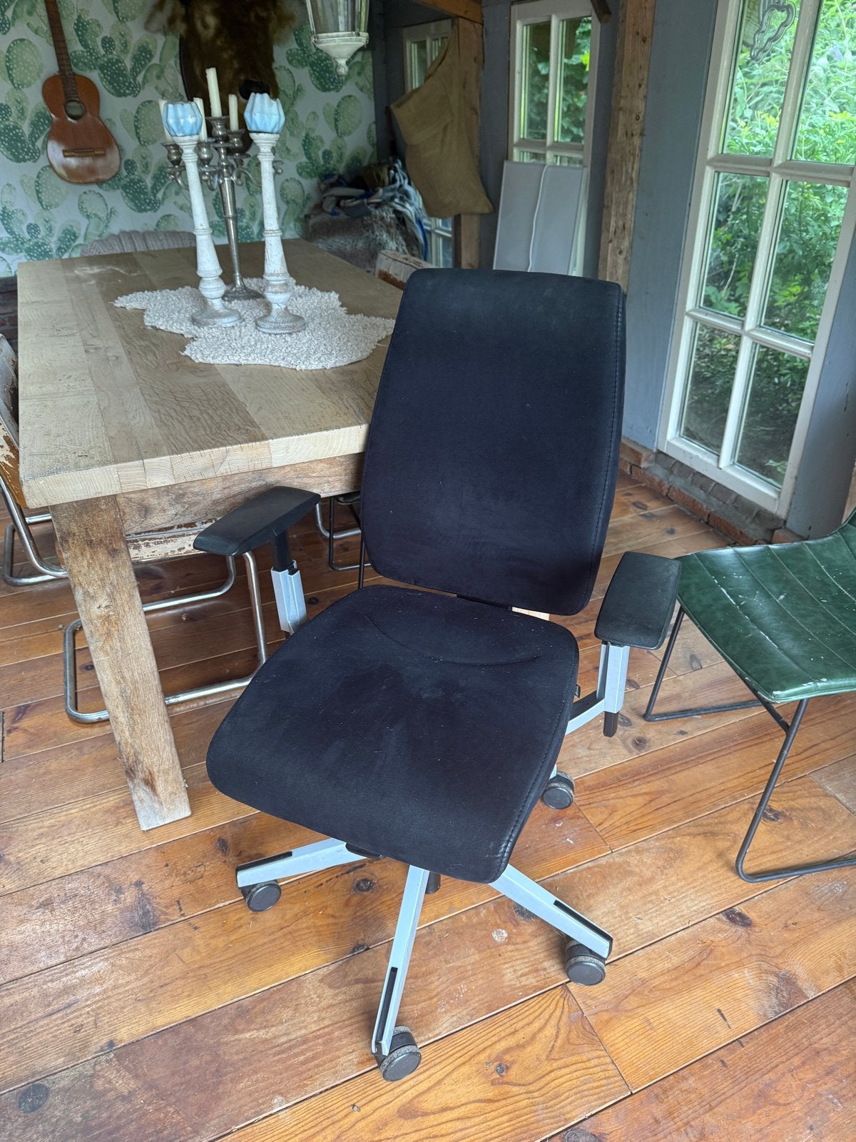 Giroflex Bureaustoel Zwart - Ergonomisch en Comfortabel, Ophalen, Gebruikt, Zwart, Bureaustoel