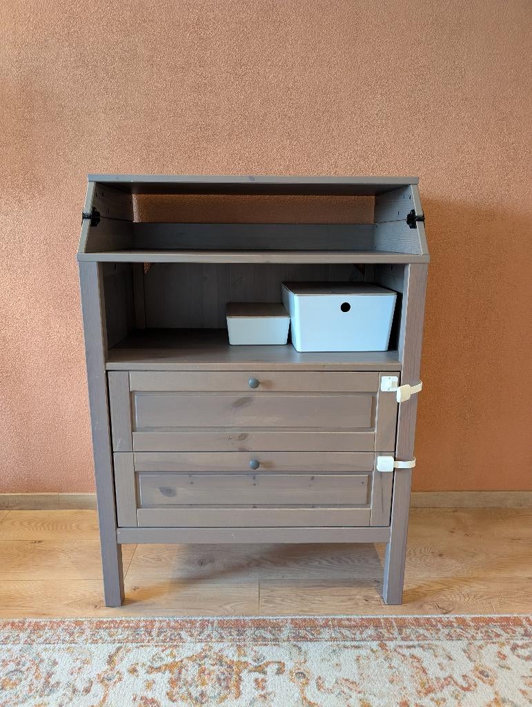 Ikea sundvik tafel bruin-grijs, Ophalen, Zo goed als nieuw, Overige typen