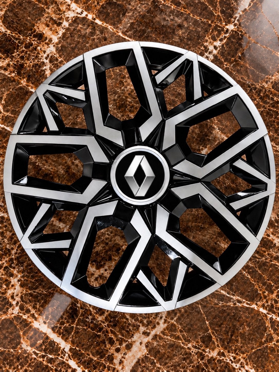 14 inch Wieldop Set - Highgloss Silver Geschikt voor Renault, Nieuw, Ophalen of Verzenden, Renault, Renault