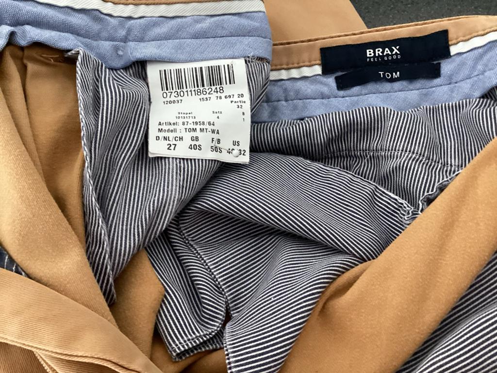Brax Feel Good Tom Chino Broek - Maat 50/32, Ophalen of Verzenden, Gedragen, Maat 52/54 (L), Bruin