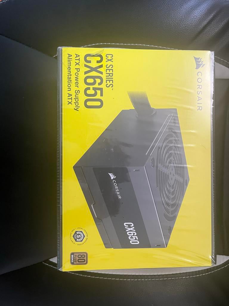 Corsair CX650 ATX Voeding 650W - Nieuw en Ongeopend, Computers en Software, Interne voedingen, Ophalen of Verzenden, Zo goed als nieuw