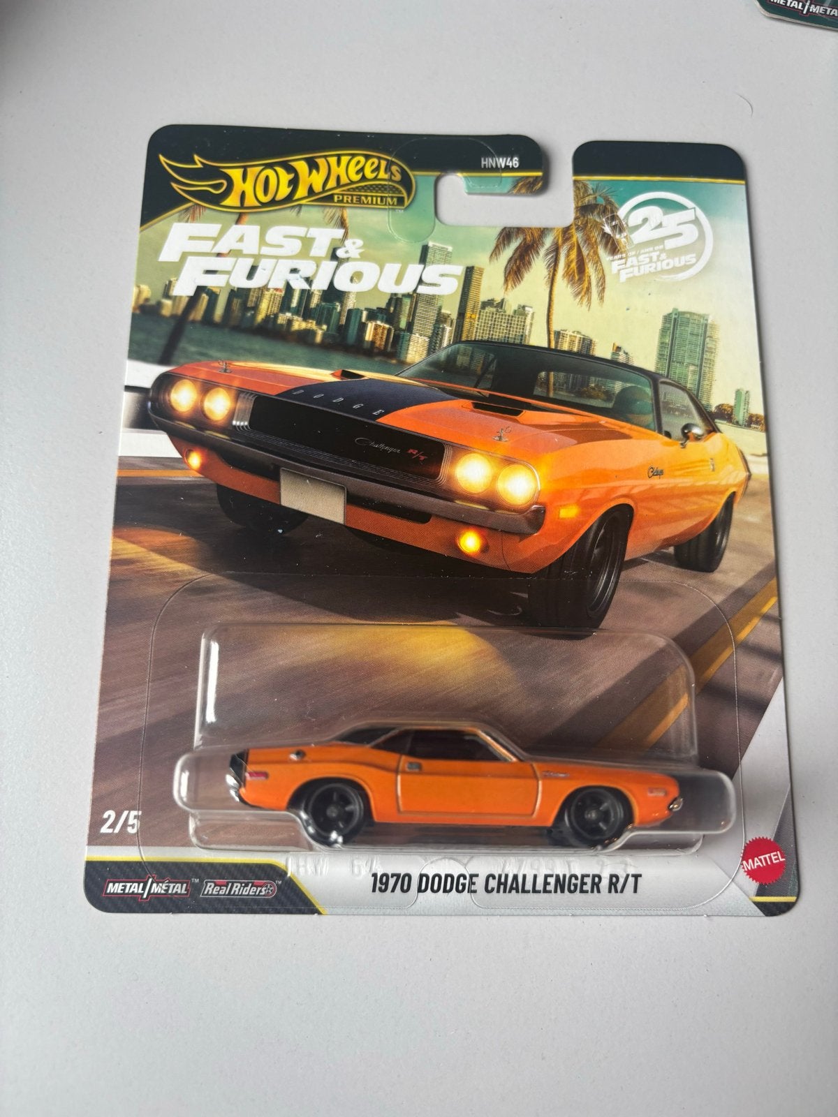 Hot Wheels Premium Fast & Furious 1970 Dodge Challenger R/T, Ophalen of Verzenden, Nieuw, Auto
