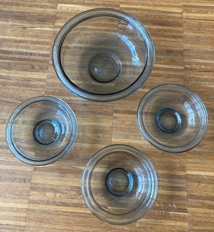 Set van 4 gesigneerde Leerdam  Copier schalen, Ophalen of Verzenden