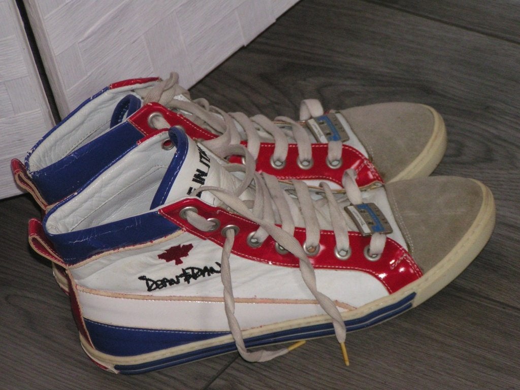DSQUARED sneakers,Mt 41 zeer goede staat, Tweedehands, Dsquared2, Wit, Ophalen of Verzenden