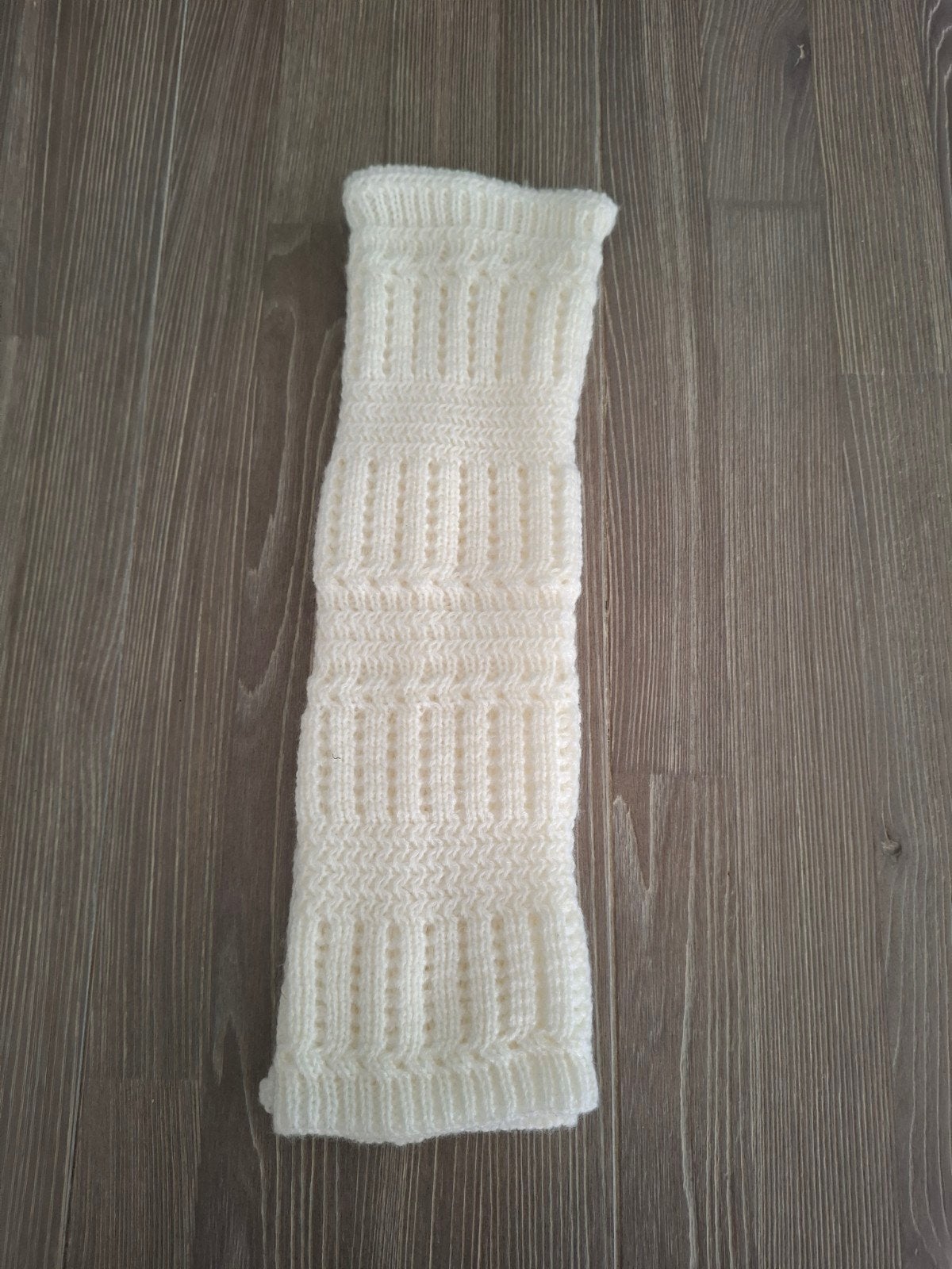 Nieuw gebreide beenwarmers - Crème wit, Wit, Nieuw, Overige maten, Ophalen of Verzenden