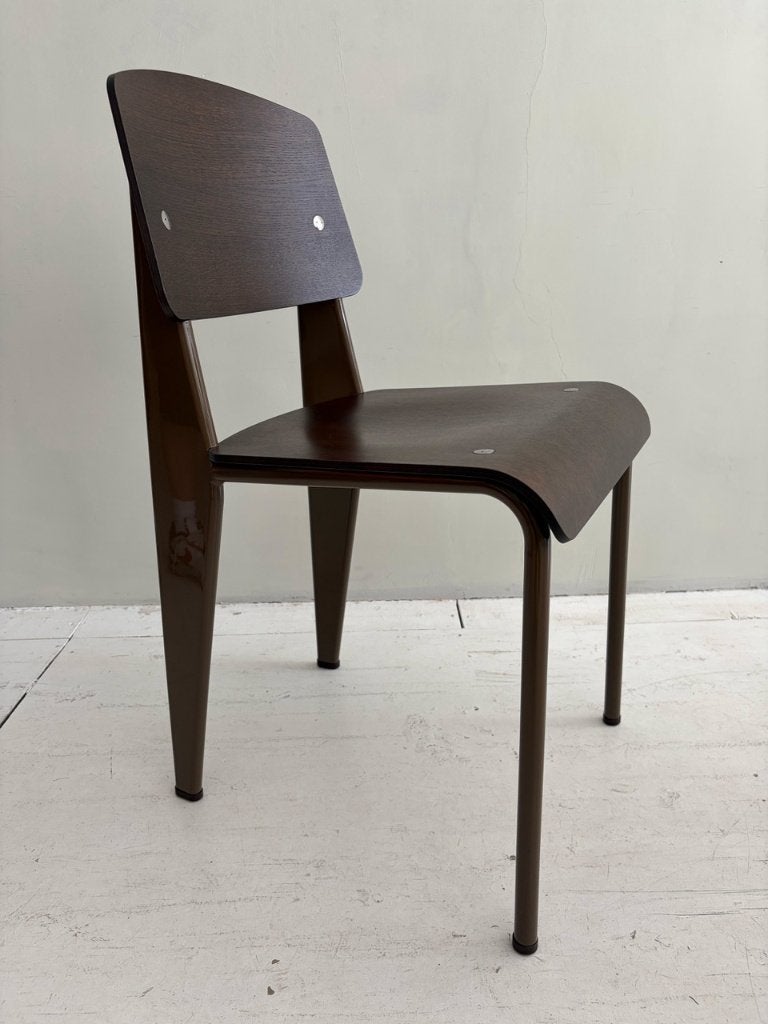 Vitra Jean Prouvé Standard chair, bruin, Ophalen, Bruin, Zo goed als nieuw, Scandinavian design
