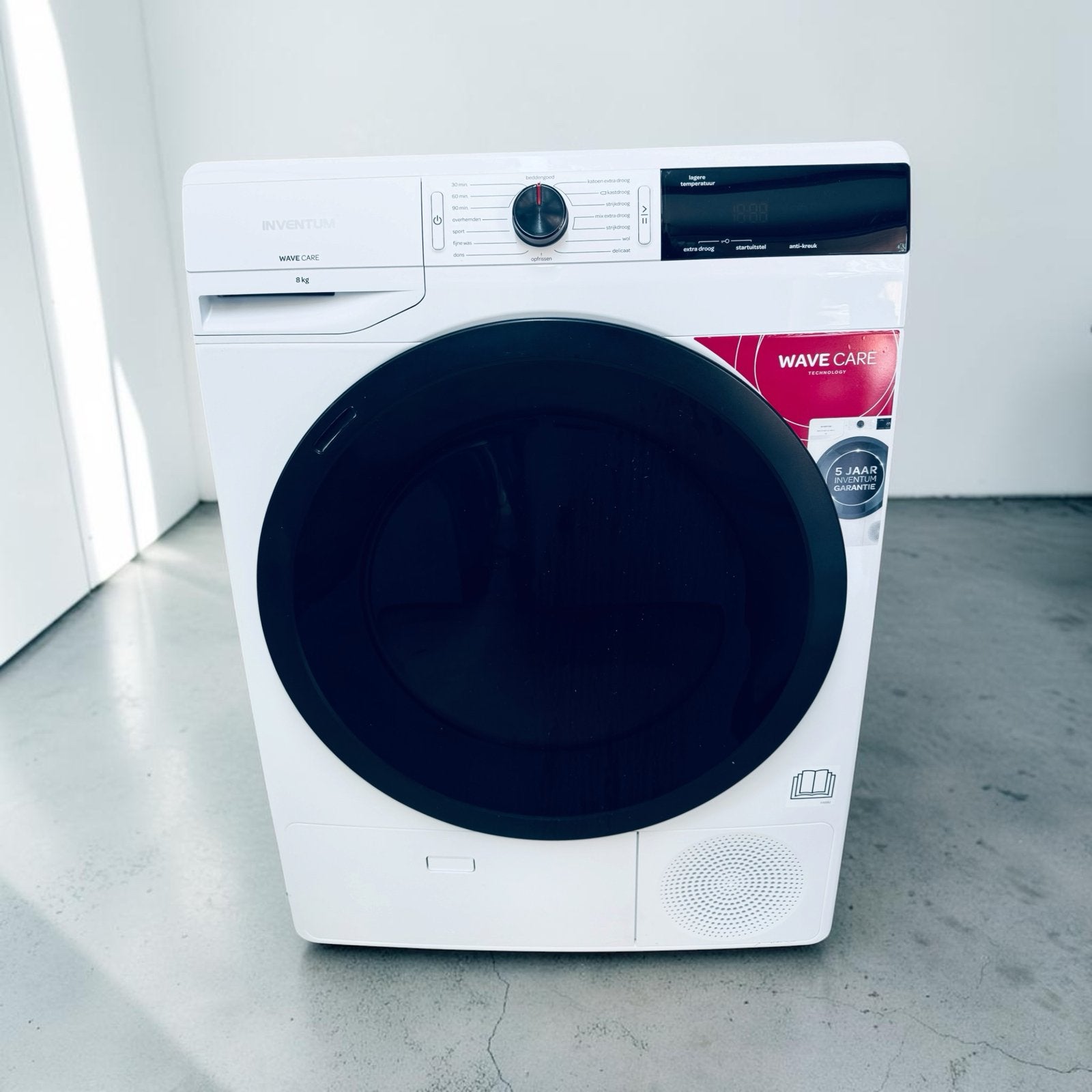 Inventum Wavecare 8kg Condensdroger Refurbished - ZGAN, Ophalen, 8 tot 10 kg, Zo goed als nieuw, Voorlader