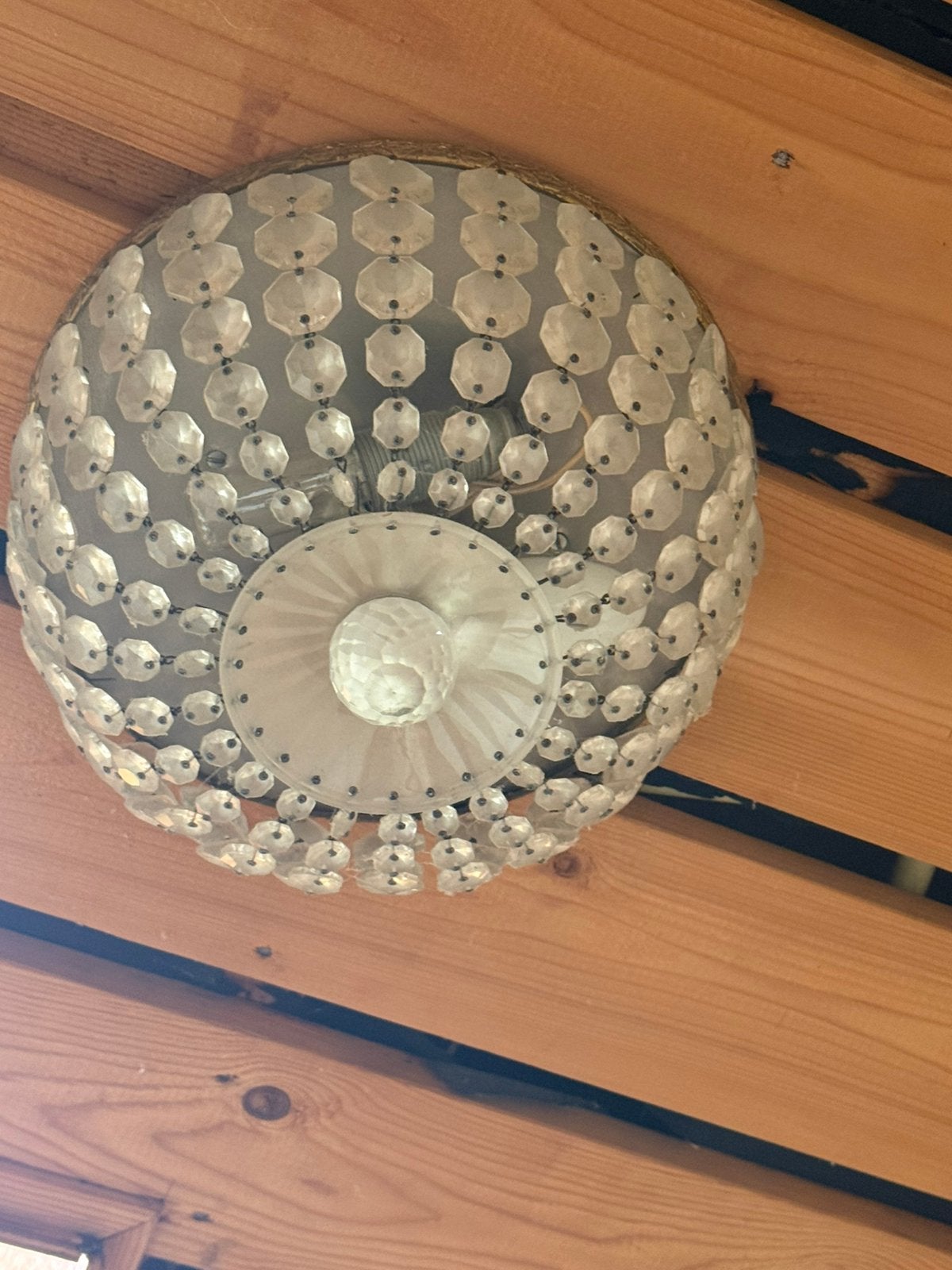 Kristallen plafonniere antiek, Antiek en Kunst, Ophalen