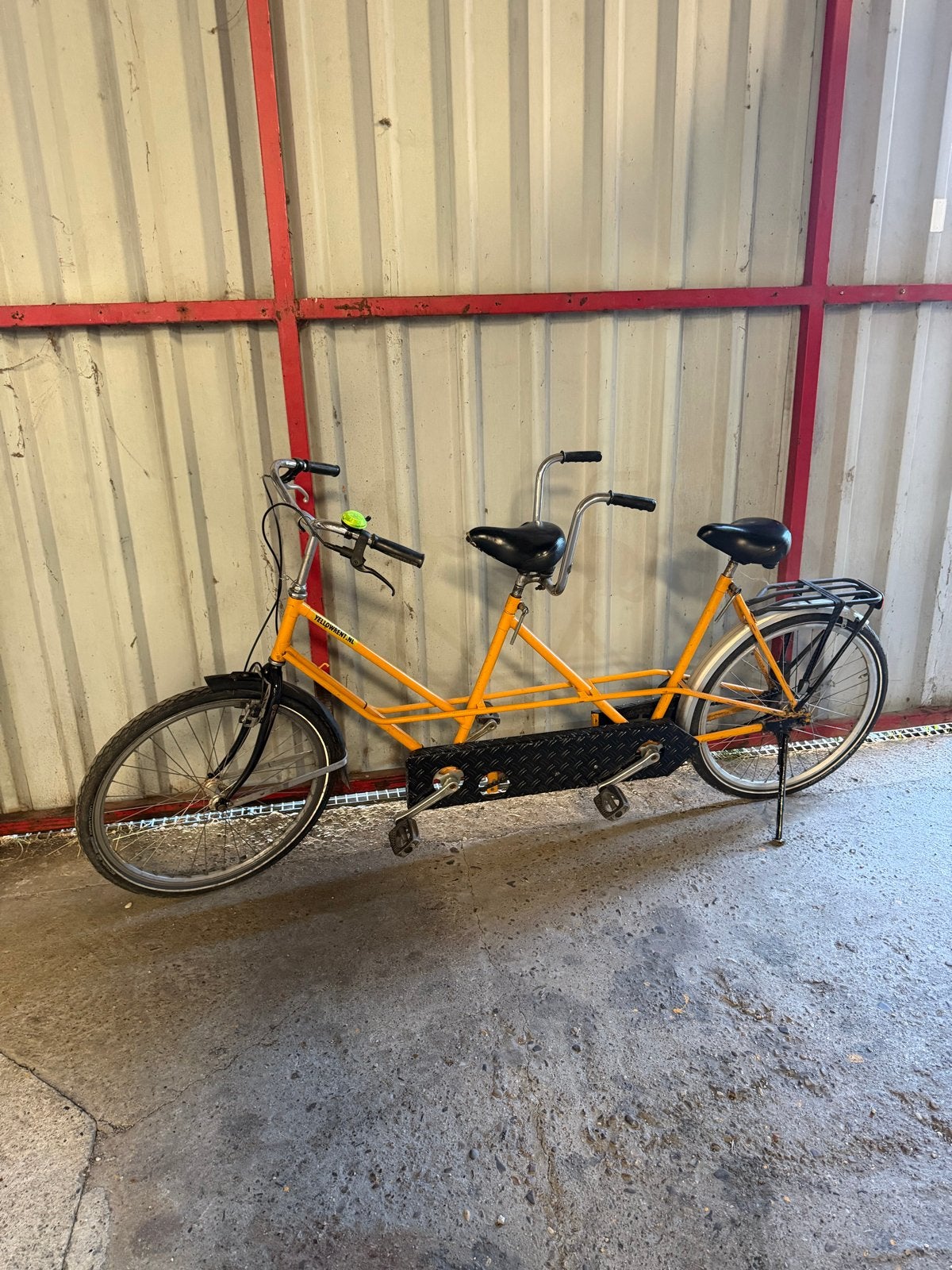 5x Gele tandemfiets - Perfect voor duo-avonturen, Fietsen en Brommers, Minder dan 10 versnellingen, Gebruikt, Velgrem, 51 tot 55 cm
