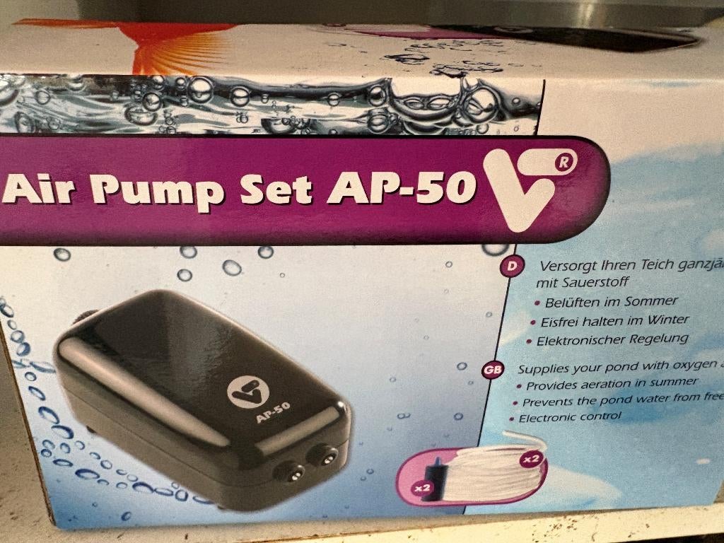 VT V-Tech Air pump Set AP-50 - luchtpomp/ luchtslang/ stenen, Ophalen, Zo goed als nieuw, Overige typen