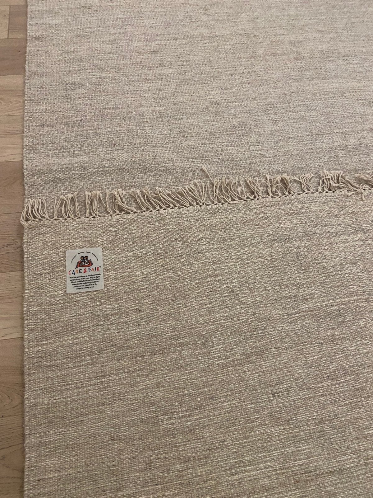 Rugvista vloerkleed Wol, Ophalen of Verzenden, Zo goed als nieuw, Tapijt