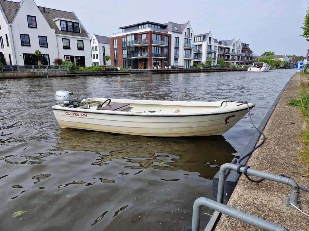 Crescent 434 , Honda BF8, eventueel met trailer, Watersport en Boten, Sloepen, Ophalen, Trailer
