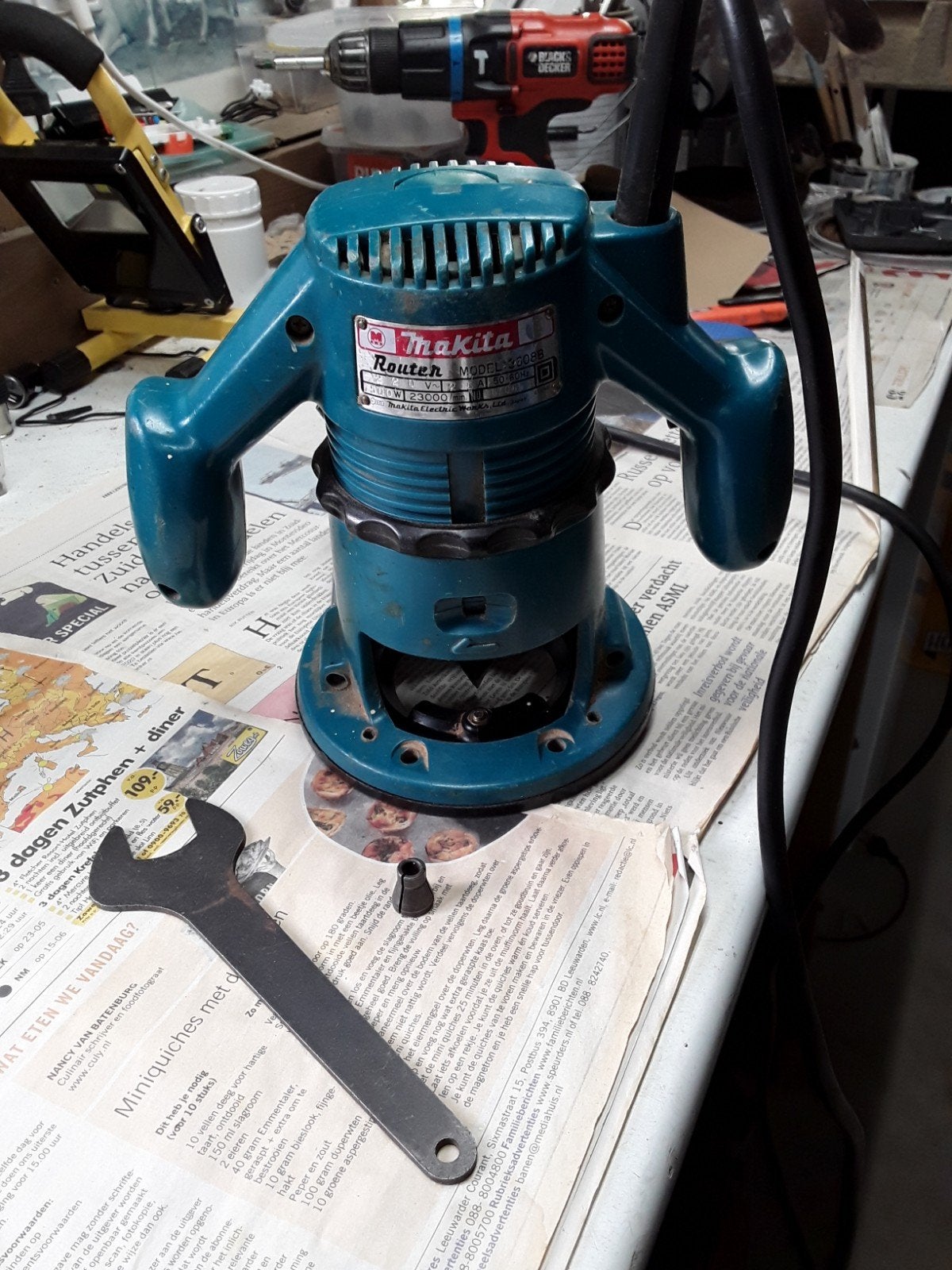 bovenfrees makita, Ophalen, Gebruikt, 1200 watt of meer, Overige typen