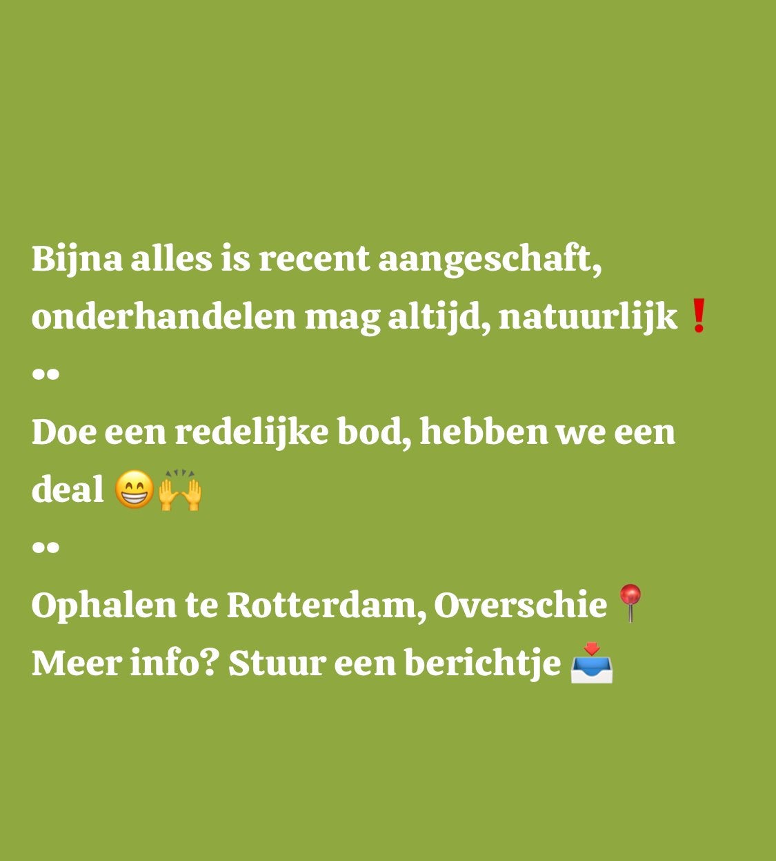 MEUBELS & APPARATEN -Tweede Kans Waard, Diversen, Ophalen, Zo goed als nieuw