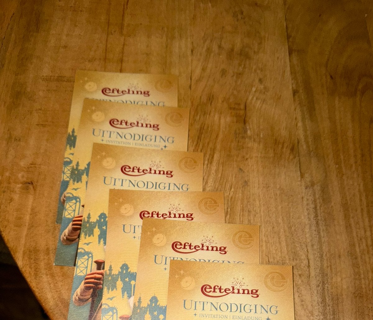 6 kaartjes efteling, Tickets en Kaartjes, Drie personen of meer, Ticket of Toegangskaart