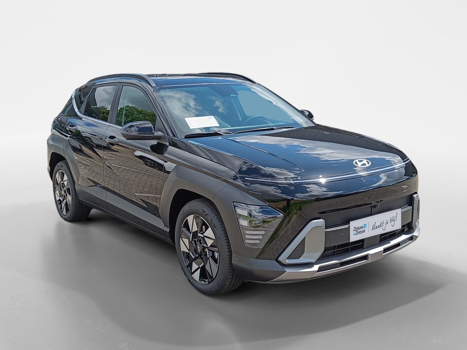 Hyundai Kona 1.6 GDI HEV Premium Sky | Z&Z Topdeal | Van €, 12 maanden, 137 pk, Euro 6, Zwart
