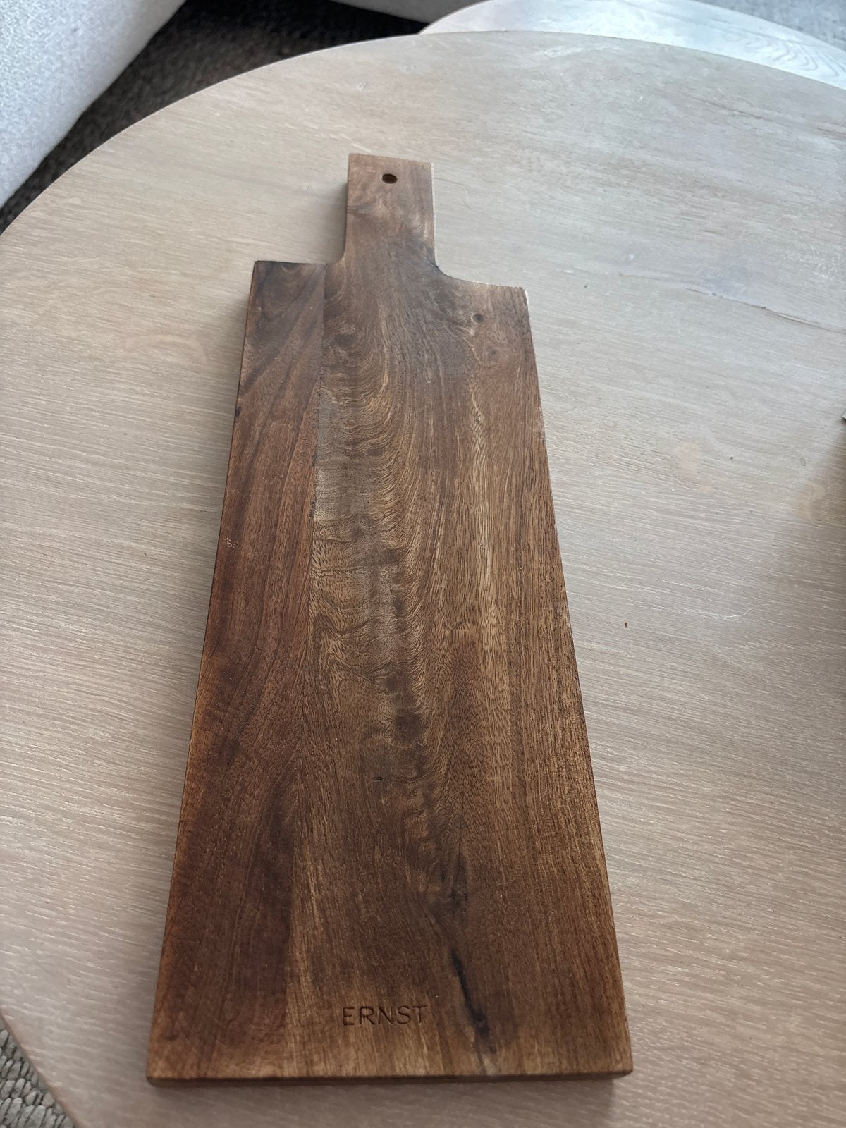 Ernst houten snijplank / serveerplank, Hout, Snij-/serveerplank, Ophalen of Verzenden, Zo goed als nieuw