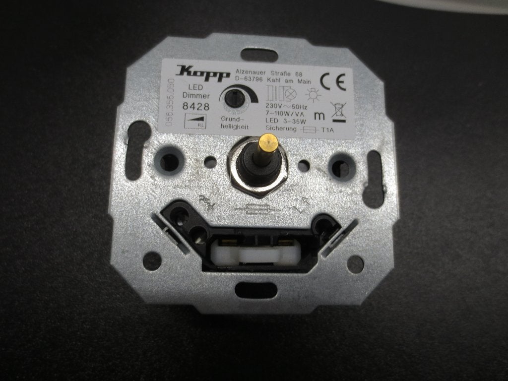 Kopp LED dimmer 8428, draai-drukdimmer LED 3-35 Wat, Ophalen of Verzenden, Zo goed als nieuw, Overige merken, Dimmer