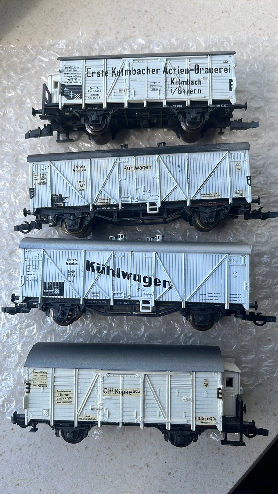 4x Roco ho verschillende koelwagens.zie omschrijving, Hobby en Vrije tijd, Gebruikt, Gelijkstroom, Wagon, Ophalen of Verzenden