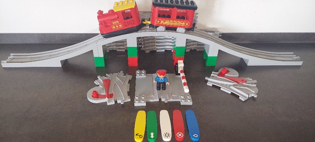 duplo trein rode aap (nr 14), Ophalen of Verzenden, Zo goed als nieuw, Duplo