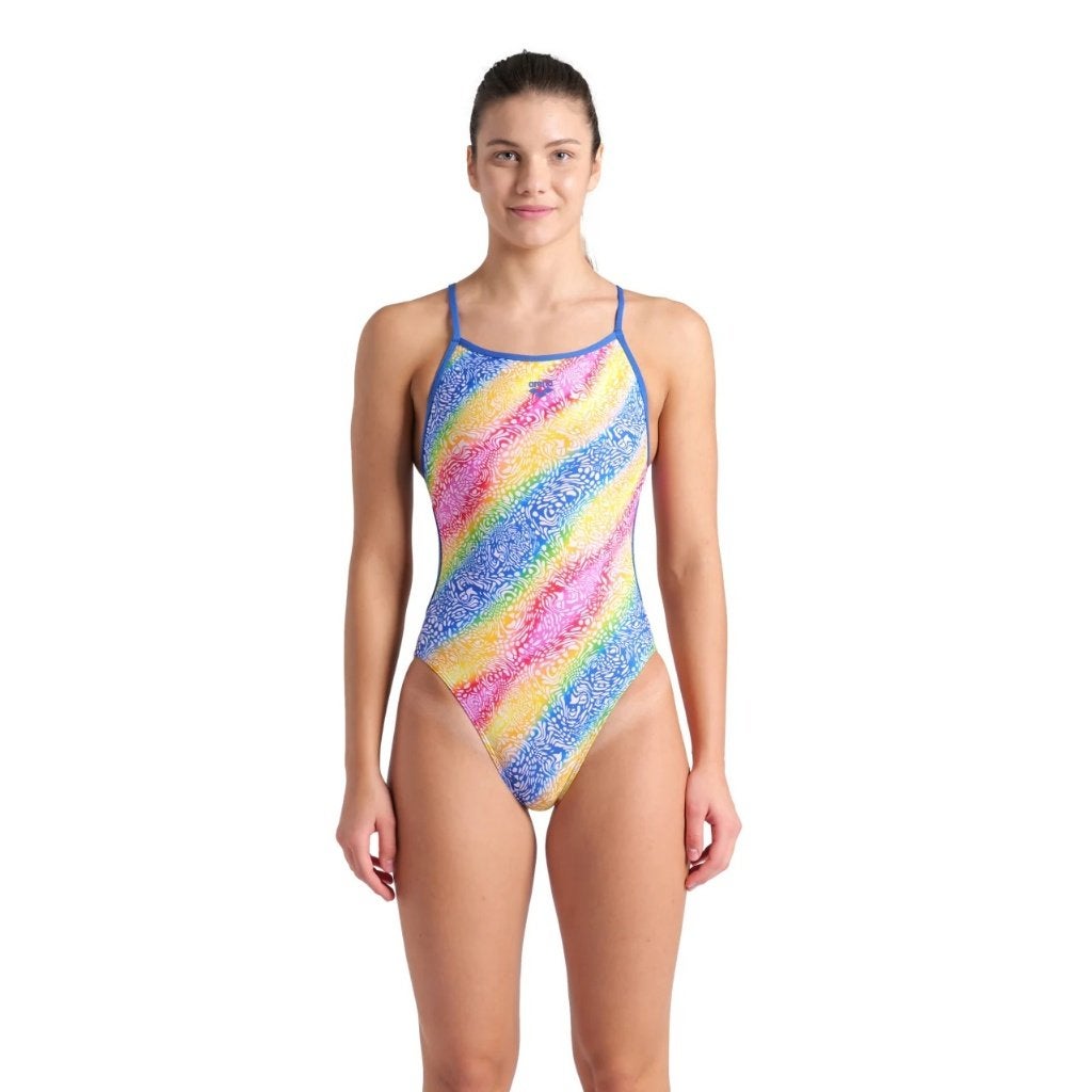 Nieuw Arena W Swimsuit Lace Back Printed badpak Royal Multi, C.da Cisterna, 84/85 62029 Tolentino (MC) Italië, Blauw, Arena, Nieuw