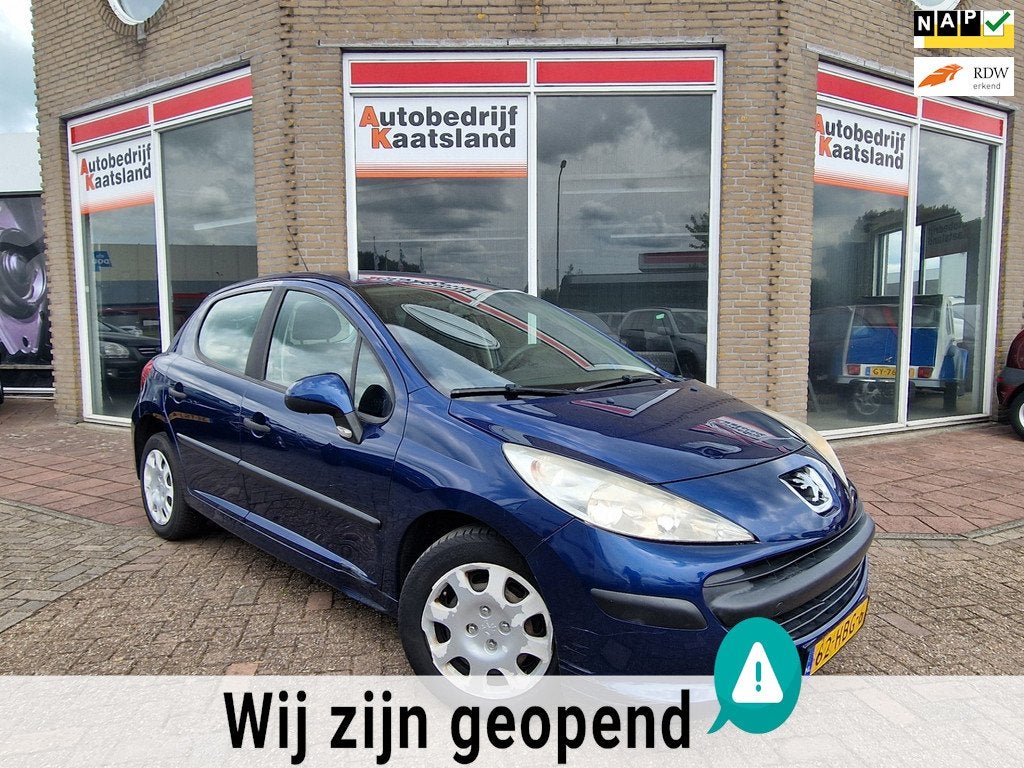Peugeot 207 1.4 XR - Airco - Electr Ramen - NIEUWE APK -, Voorwielaandrijving, Zwart, 4 cilinders, Blauw