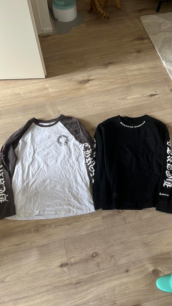 2x chrome hearts longsleeve,s/ truie size m, Kleding | Heren, Ophalen of Verzenden, Zo goed als nieuw