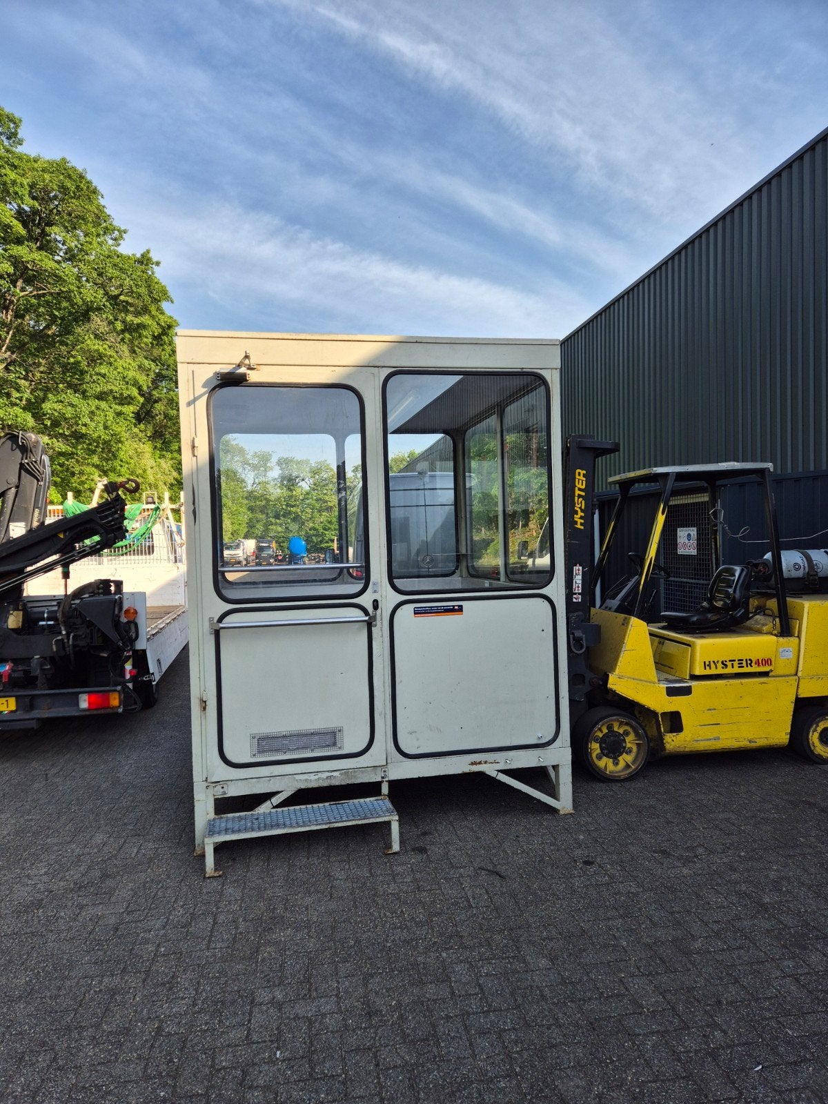 Robuuste industriële cabine/kantoorunit, Ophalen