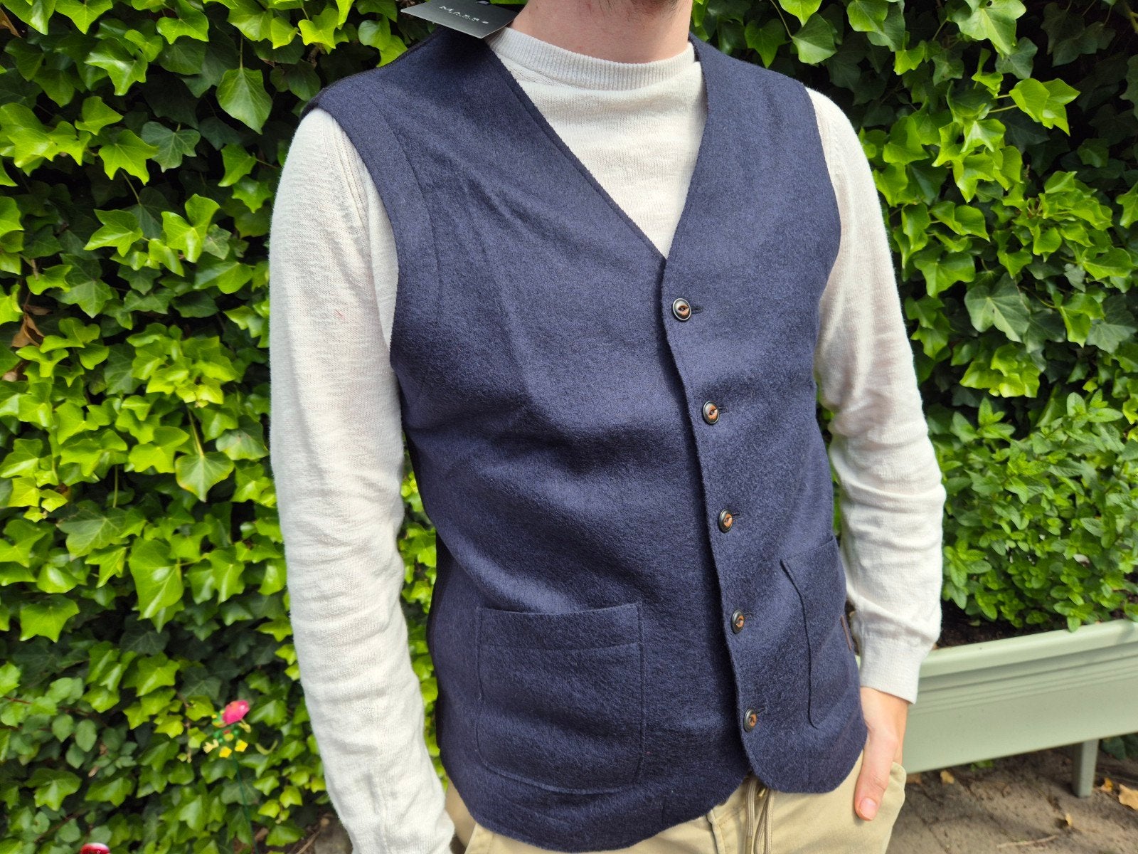 Maerz Muenchen gilet jasje vest Donkerblauw Nieuw maat M, ., Nieuw, Ophalen of Verzenden, .