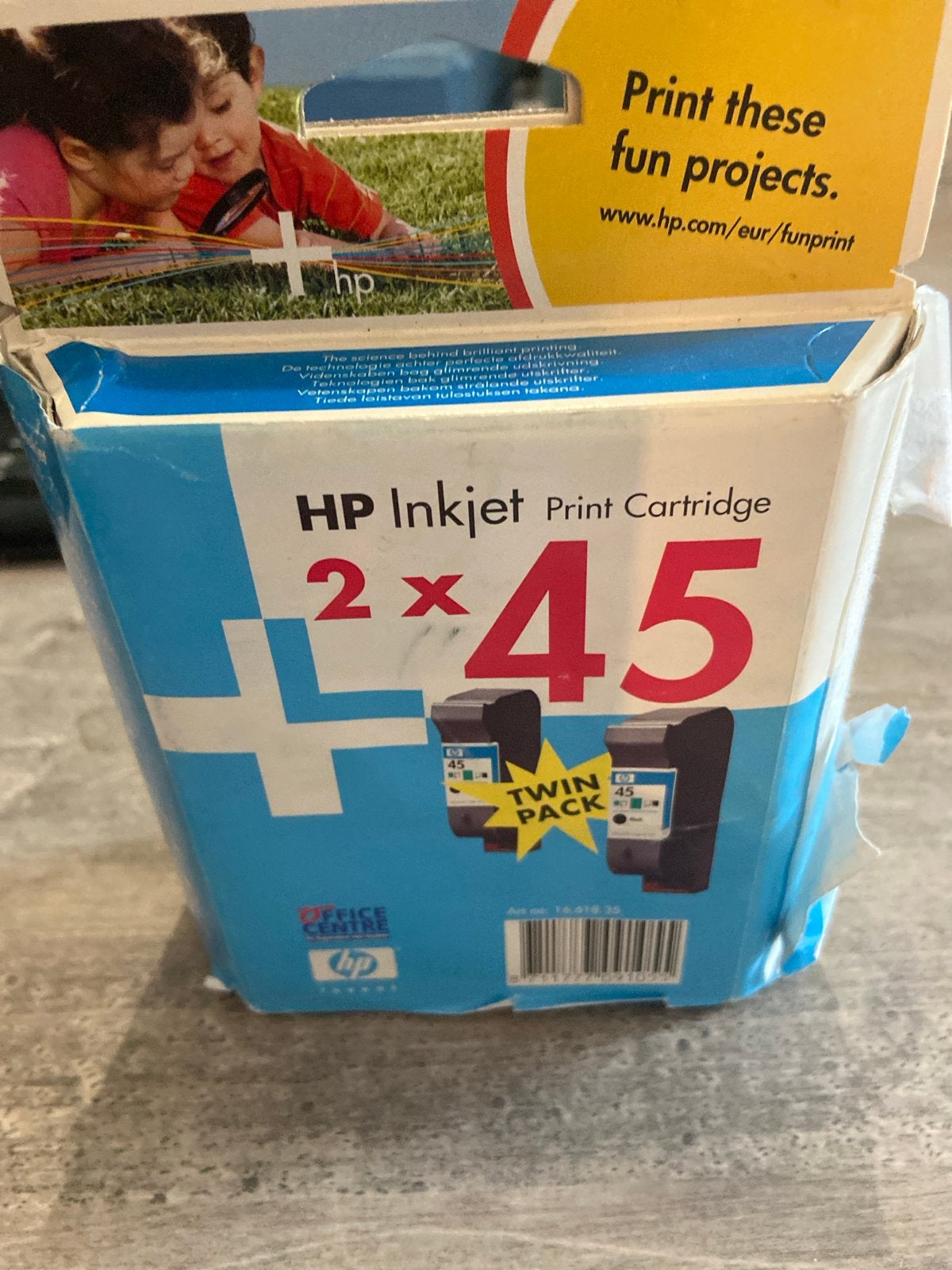 HP Inkjet Print Cartridge 2x45 Twin Pack, Ophalen, Nieuw, Cartridge