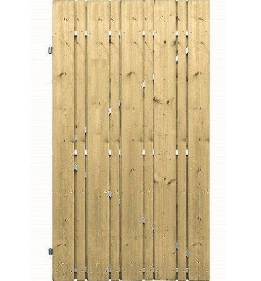 Flux Rechtdeur verticaal op ijzeren frame 100x180 cm, Tuin en Terras, Tuinpoorten, Gebruikt, 100 tot 150 cm, Ophalen of Verzenden