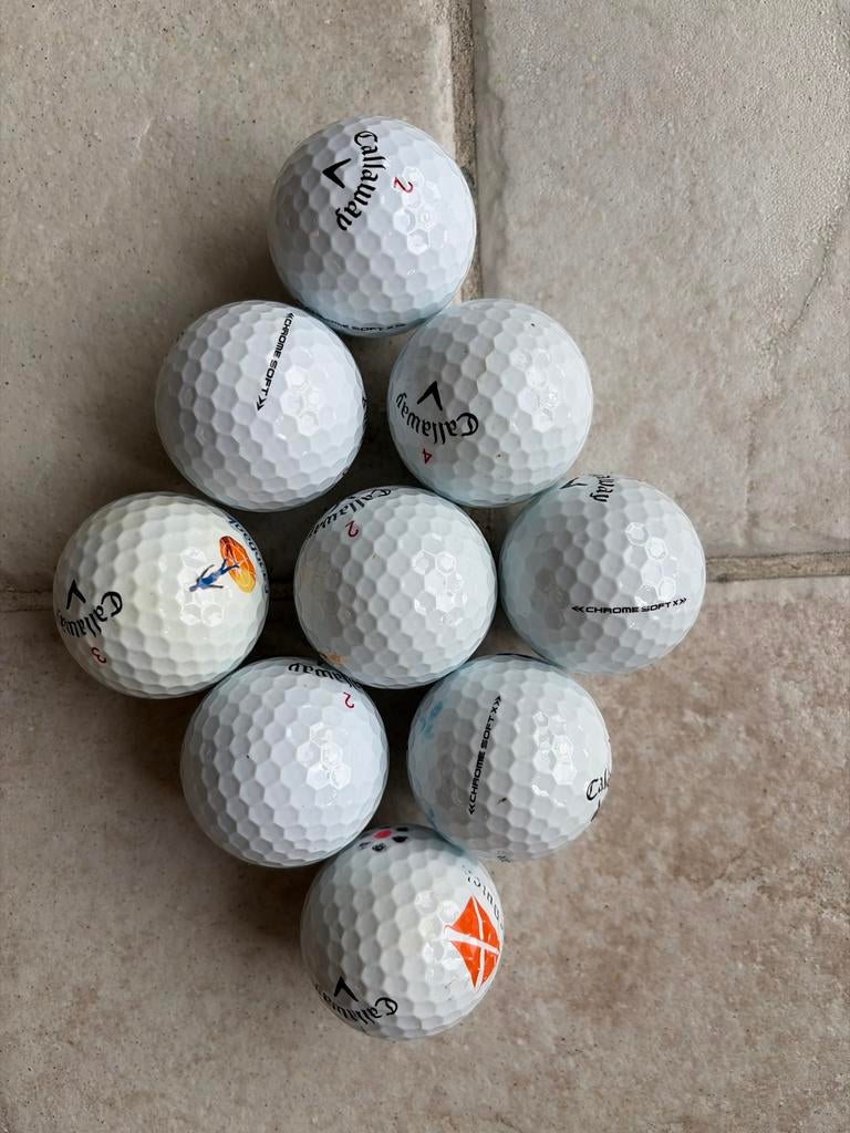 20x Callaway Chrome Soft, Sport en Fitness, Ophalen, Zo goed als nieuw, Bal(len), Callaway