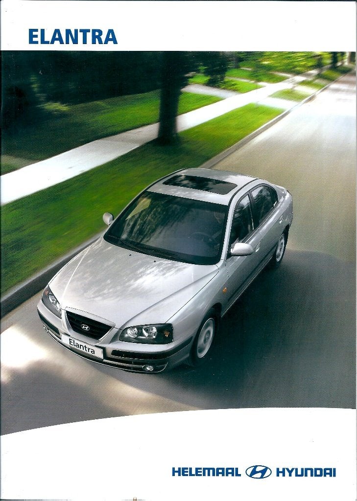 Brochure Hyundai Elantra 2003, Ophalen of Verzenden, Gelezen, Overige merken