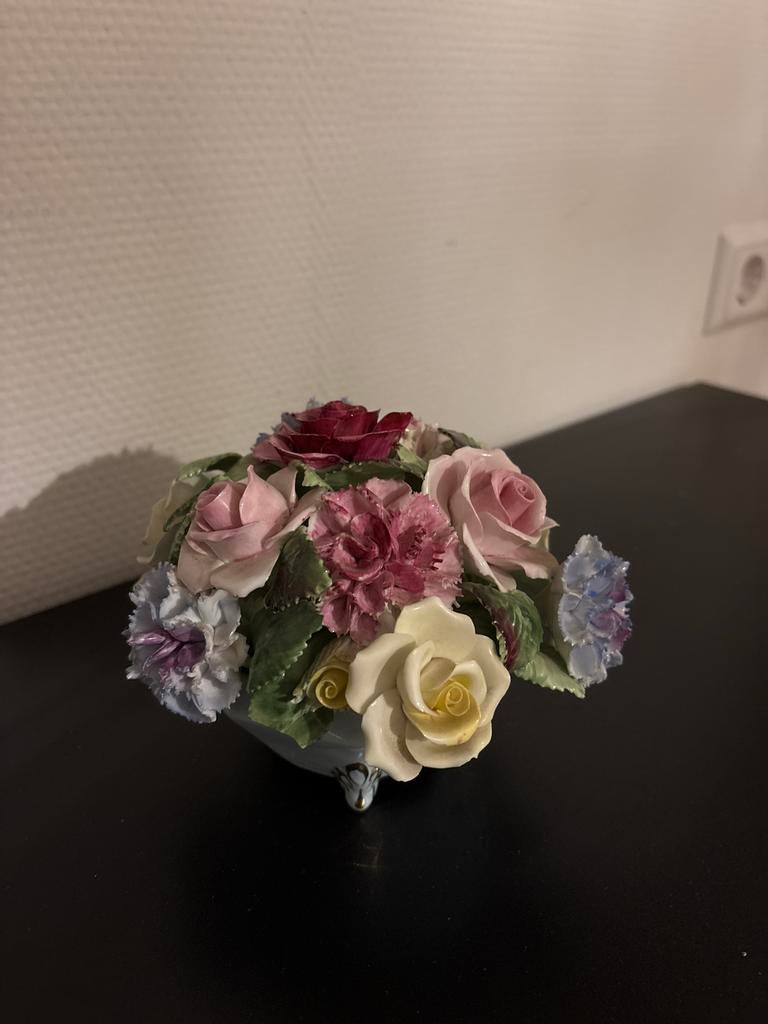 Royal Adderley Porseleinen Rozen Bloemenarrangement, Ophalen