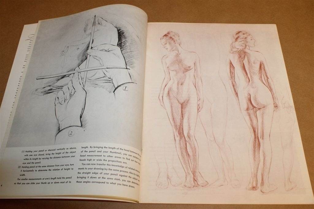 Drawing the Figure — Vintage Tekenboek 1960 Walter Foster, Ophalen of Verzenden, Gelezen, Tekenen en Schilderen