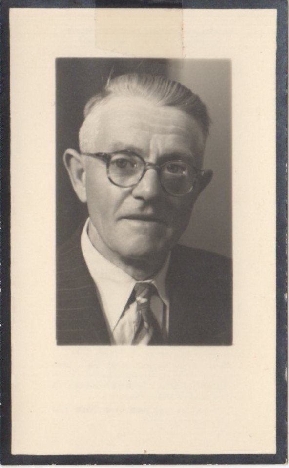 Arnoldus van den Heuvel 1899 Zeeland + 1960 Haps, 60 jaar, Ophalen of Verzenden