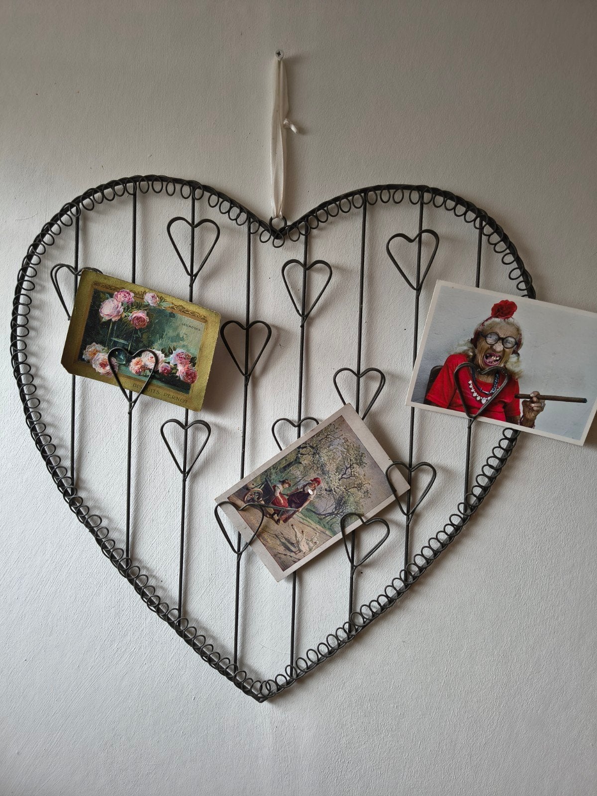 Hartvormig rekje voor kaarten/prentjes, Antiek en Kunst, Ophalen of Verzenden