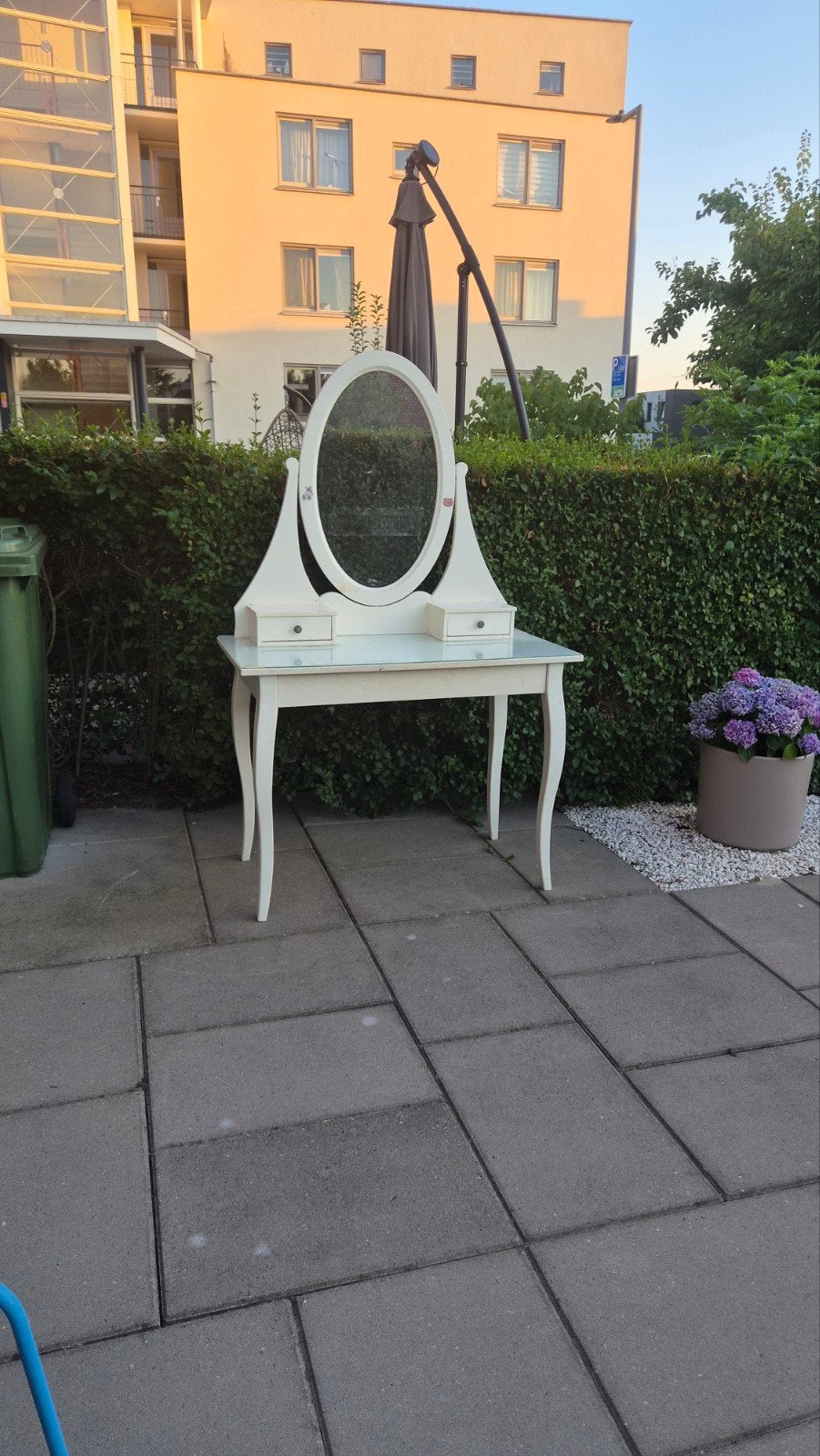 IKEA kaptafel met spiegel en lades, Huis en Inrichting, Ophalen, Gebruikt, 100 tot 150 cm, 50 tot 100 cm