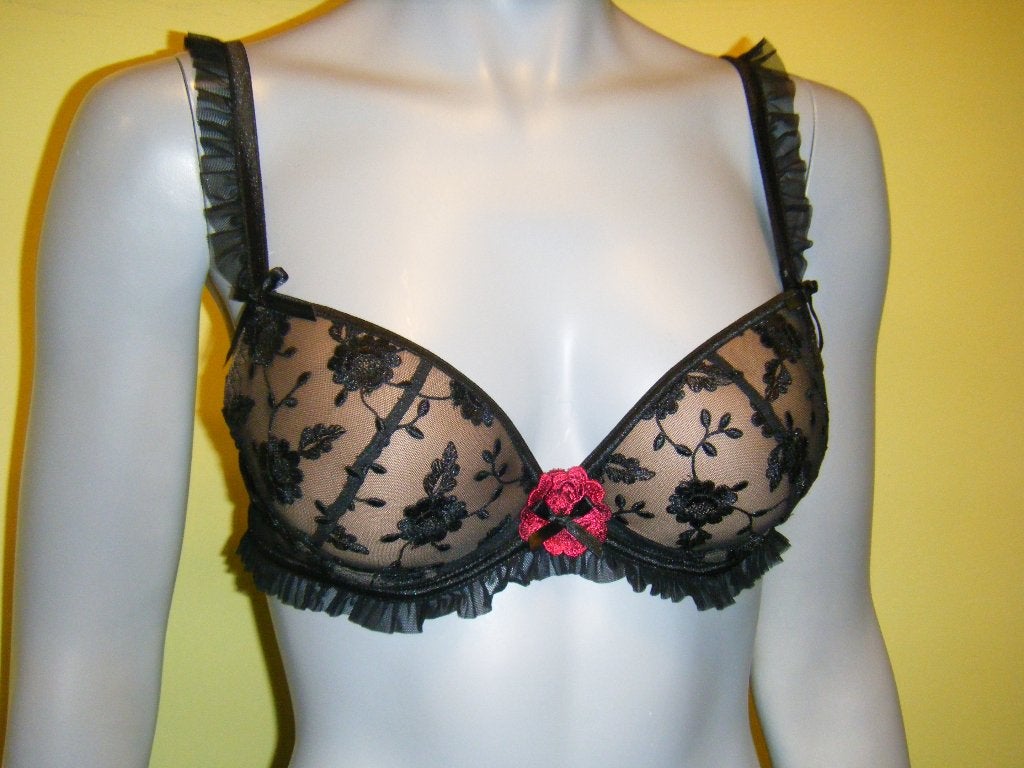 Aubade R408 BH absolute black 80C, Ophalen of Verzenden, Zwart, BH