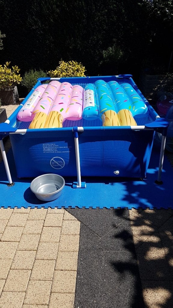Zwembad intex + filterpomp + accessoires, Tuin en Terras, Zwembaden, Ophalen, Minder dan 80 cm, Opzetzwembad, 200 tot 400 cm