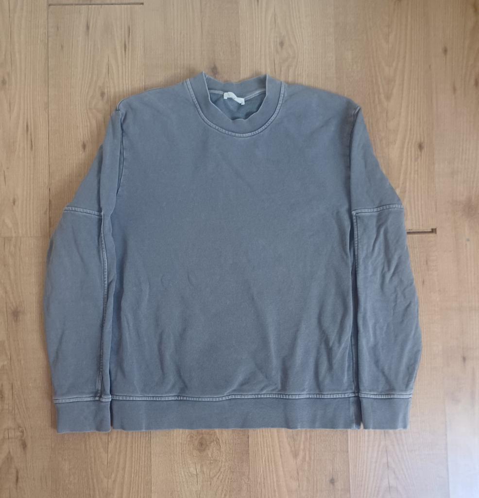 COS Relaxt Katoenen Sweatshirt - Washed Zwart, COS, Ophalen of Verzenden, Zo goed als nieuw, Maat 36 (S)